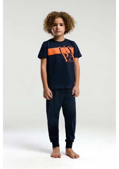 U.S. Polo Assn. Erkek Garson Pijama Takımı - Lacivert Lacivert