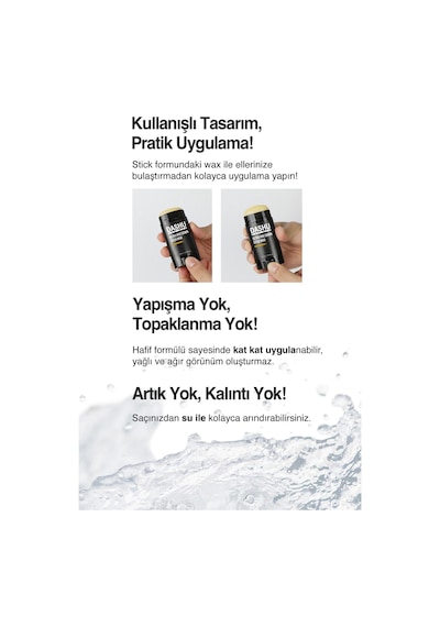 Pratik, Ultra Güçlü Kalıntı Bırakmayan Mat Stick Wax Dashu For Men Premium Ultra Mat Down Stick Wax