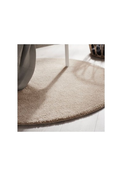 Ikea Stoense Yuvarlak Halı, Kırık Beyaz, 130 Cm, Yuvarlak