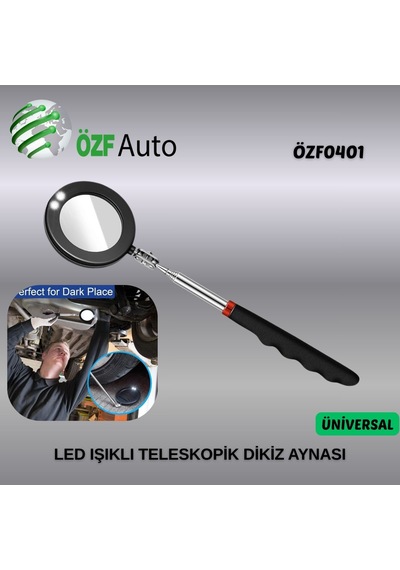 Özf0401 Led Işıklı Teleskopik Dikiz Aynası Ünüversal