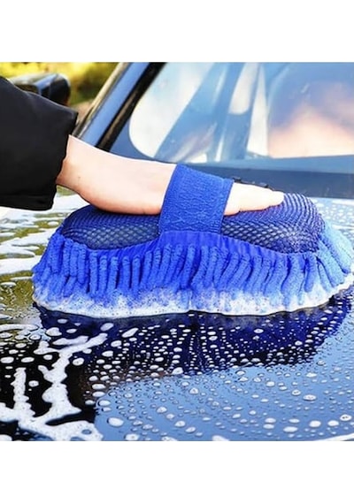 Araba Oto Yıkama Mikrofiber Süngeri Çift Taraflı Saçaklı Model 1 Adet Renk