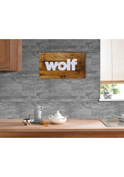 Bk Home Wolf Tasarımlı Ahşap Palet Tablo (487168975)