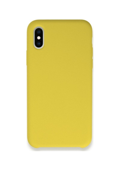 Apple iPhone Uyumlu X Kılıf Lansman Legant Silikon - Sarı Bz8683140296018