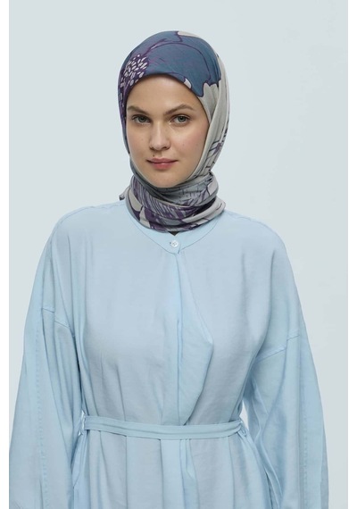 Moda Kaşmir Şakayık Desen Bambu Eşarp İ Ğde