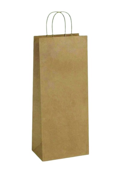 Kraft Şarap Çantası 12x35x8cm - Şık Ve Dayanıklı Taşıma Çantası 6'li Avantaj Paketi - 6 Adet Tarı 16 Adet
