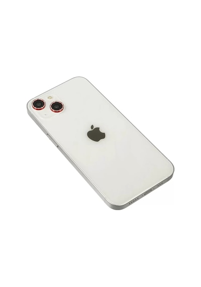 Newface Apple İphone 14 Diamond Kamera Lens - Kırmızı