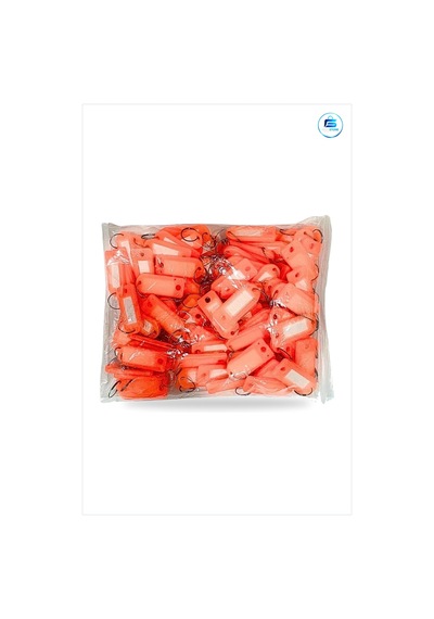 Anahtarlık Yazılı Kart Turuncu Dolu Paket Anahtar Etiketi Plastik