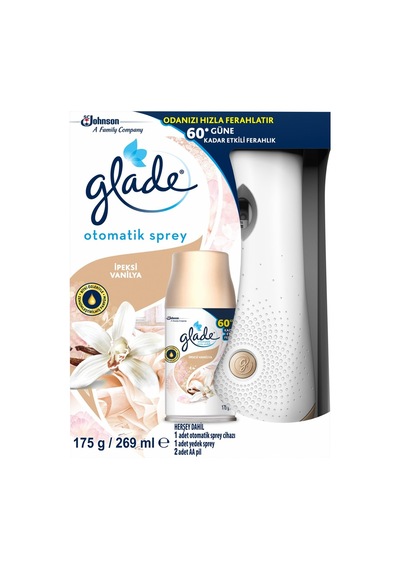 Glade Otomatik Sprey Makina + Yedek Vanilya - 2 Adet Tarı