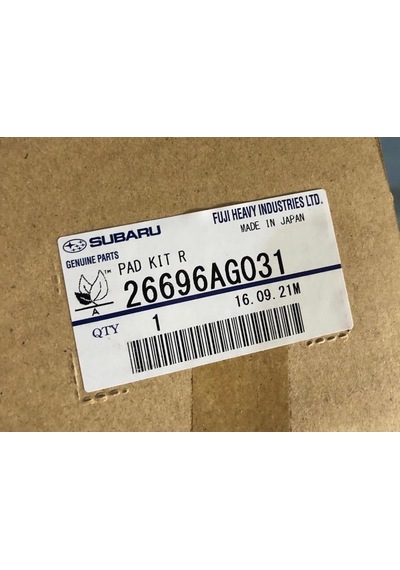 26696Ag031 Oem Subaru Arka Fren Balata