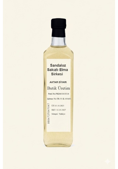 Aktar Diyarı Sandaloz Sakızlı Elma Sirkesi 500 ML