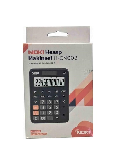 Noki H-CN008 Masaüstü 12 Hane Hesap Makinesi