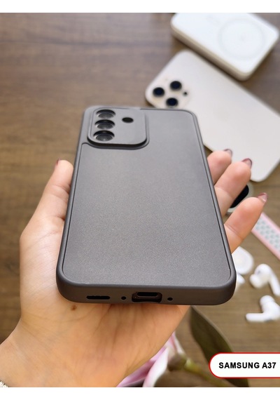 Samsung Galaxy A37 Uyumlu Kamera Korumalı Darbeye Dayanıklı Renk Atmayan Keep Silikon Kılıf Siyah