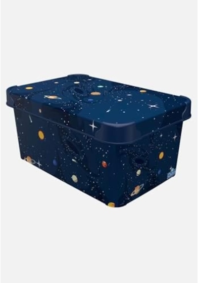 Planets Gezegenler 5 Lt Kapaklı Saklama Kutusu 28x19x13 Cm Açık Ahşap