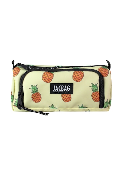 Jacbag Prime Xl-lastik Ayraçlı İki Bölmeli Kalem Kutusu Prime Xl-ananas renkli