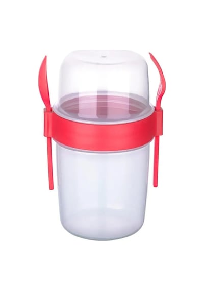 Tıtız Taken Go Muslı Kabı 1100ml Kırmızı Plastik Bordo Diğer