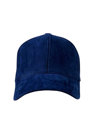 Uniquetrenders Unisex Vegan Süet Şapka Lacivert
