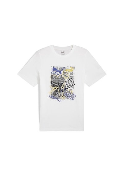 Puma Erkek Spor Tişört Graphics Photoprint Tee 68321302-Beyaz