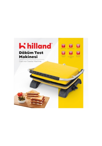 Hilland Organik Demir Döküm Plakalı Tost Makinesi
