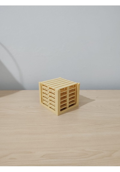 Palet Tasarımlı Bardak Altlığı 3d Baskı Masa Dekoru