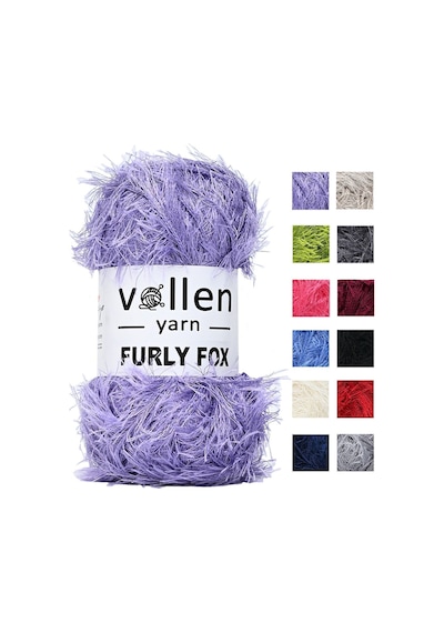 Furly Fox El Örgü Ipi Hırka Kazak Ipliği,tuylu Ip,pelus Ip,sakalli Ip,battaniye Ipi,paspas Ipi,lila