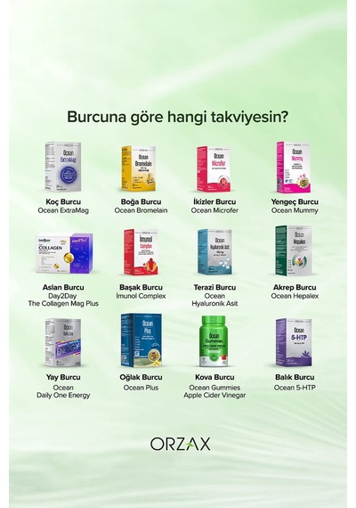 Orzax Ocean Plus 1200 Mg Omega 3 Balık Yağı 50 Kapsül