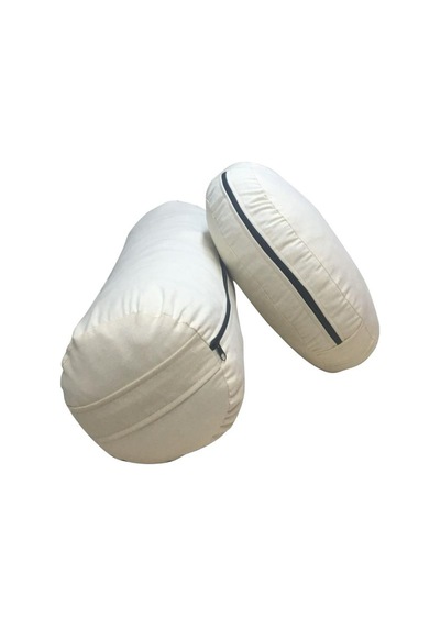 Remege Meditasyon Minderi & Bolster Minderi İkili Set Krem Kr3 Bej