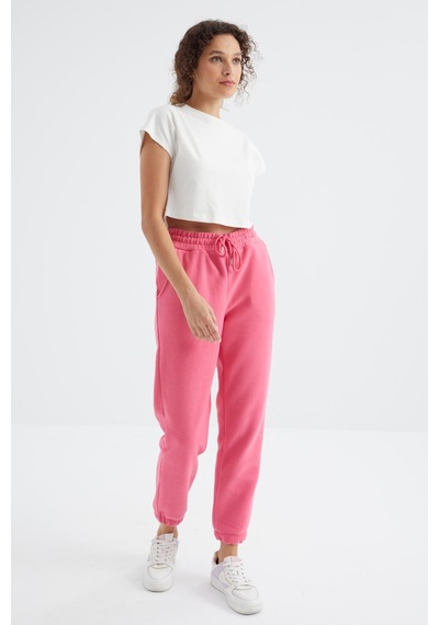 Tommy Life Şeker Pembe Yüksek Bel Basic Bağcıklı Jogger Polar Kadın Eşofman Alt - 94622 Şeker Pembe Tommy Life Şeker Pembe Yüksek Bel Basic Bağcıklı Jogger Polar Kadın Eşofman Alt - 94622 Şeker Pembe