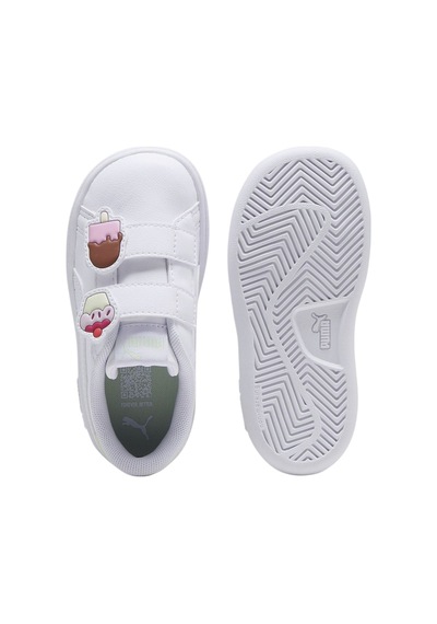 Puma Smash 3.0 Badges Bebek Beyaz Spor Ayakkabı Beyaz