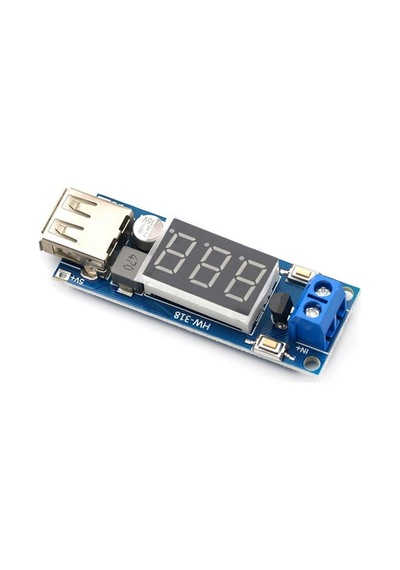 40v To 5v 2a Voltaj Düşürücü Usb Çıkış Soketi Mobil Güç Kaynağı Power Modül Voltmetre Mp4 Araba Araç