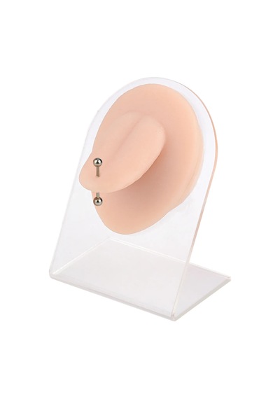 Silikon Dil Piercing Eğitim Modeli Gerçekçi Dil Piercing Pratik Modeli - Standlı Diğer