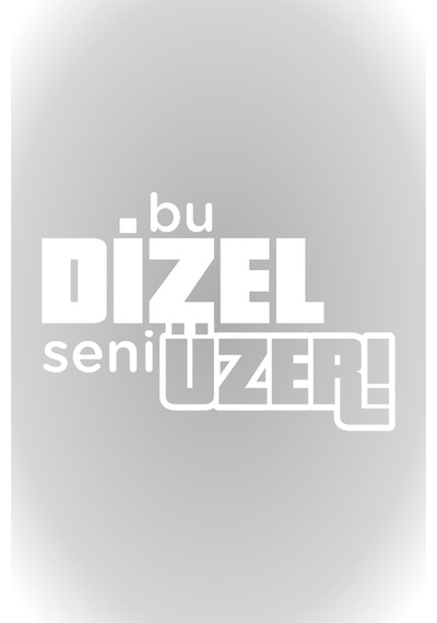 25 X 16 Cm Bu Dizel Seni Üzer Oto Cam Sticker Araba Sticker