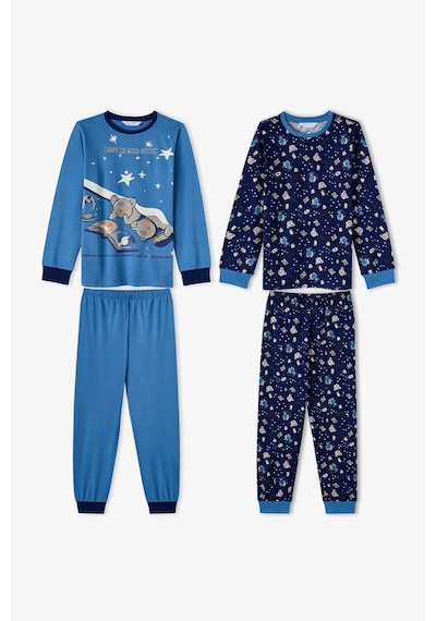 Penti Erkek Çocuk Mavi Story Friends Pamuklu Uzun Kollu 2li Pijama Takımı Penti Erkek Çocuk Mavi Story Friends Pamuklu Uzun Kollu 2li Pijama Takımı