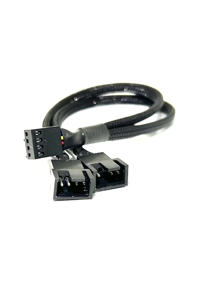 2 Port Fan Çoklayıcı 4 Pin PWM Fan Kontrol Kablosu 4P Dişi 3+4p