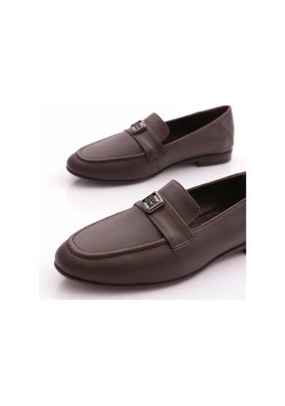 Dgn 505 Kadin Loafer Ayakkabi Kahve Napa