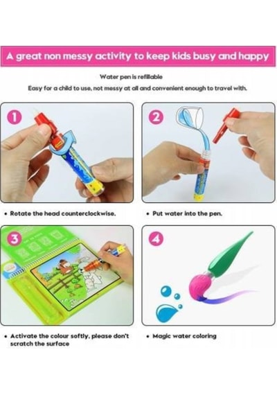 Sihirli Boyama Kitabı Magic Water Hayvanlar Alemi Fs 137