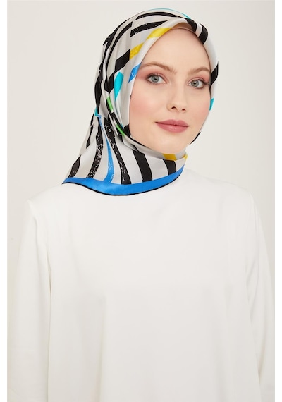 Armine Sura İpek Eşarp 24ya9101 01 - Desenli