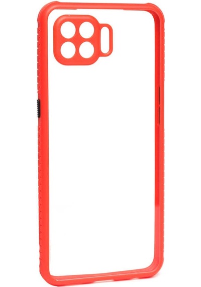 Oppo Reno 4 Lite Kilif Kenar Renkli Sararmaz Seffaf Kapak 426849188