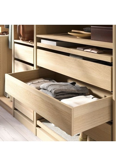 Ikea Komplement Çekmece, Ağartılmış Meşe Görünümlü, 100x58 Cm Çok Renkli