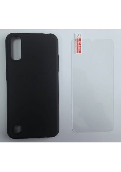 Samsung Uyumlu A01 Yumusak Slikon Kilif+Kirilmaz Ekran Koruyucu 415713677