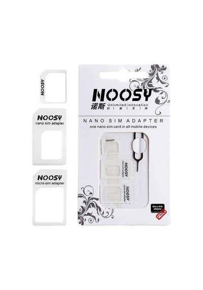 Noosy Kart Sökme İğneli Nano ve Micro Sim Kart Adaptörü
