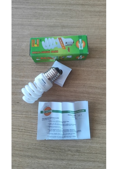 Lightson 13w 75w Dengi E27 Spiral Tasarruflu Ampul Les-13 Beyaz Işık