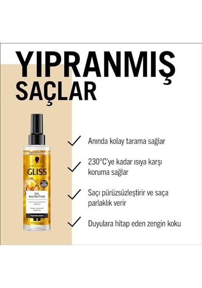 Oil Nutritive Sıvı Saç Bakım Kremi 200 Ml