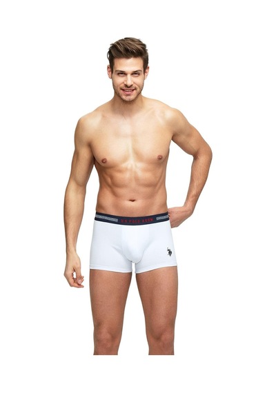 U.S. Polo Assn. U.s Polo Assn. 90004 Erkek Battal 3'lü Boxer-lacivert&grimelanj&beyaz Lacivert