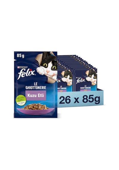 Purina Felix Pouch Kuzu Etli Yetişkin Kedi Maması 26 x 85 G