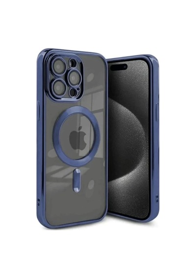 Apple Uyumlu iPhone 15 Pro Uyumlu Kılıf Kross Magneticsafe Kapak - Lacivert