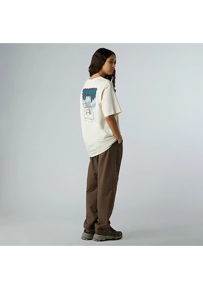 The North Face U Powder Days Relaxed S/s Tee-graphıc Erkek Tişört Nf0a8e4dqlı1 Nf0a8e4dqlı1 Bey Beyaz