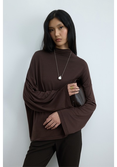 Suud Collection Kahverengi Olivia Bluz