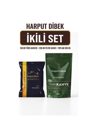 İkili Set 100 Gr Türk Kahvesi + 200 Gr Filtre Kahve Toplam 300 Gr Diğer