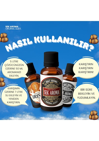 Sek Aroma İskoç Hazır Karışım Malt Kiti - İskoç Malt Aroması 10 x 50 ML