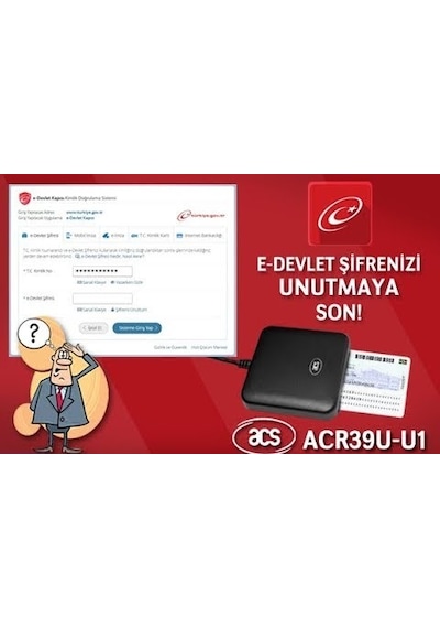 ACS ACR39U U1 Temaslı Akıllı Smart Kart Okuyucu Kodlayıcı